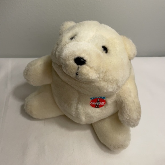 Vintage 90’s Coca Cola Stuffed Plush Polar Bear - Picture 12 of 12
